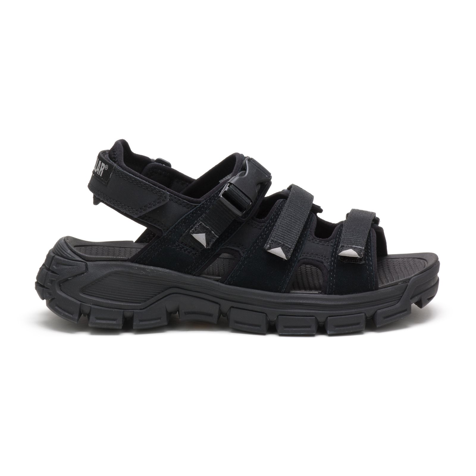 Caterpillar Progressor Buckle Philippines - Mens Sandals - Black 87645PHKE